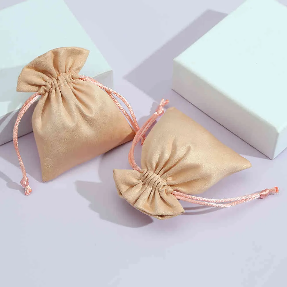 sacchetti di velluto di stoccaggio di flanella di alta qualità perline tè caramella gioielli organza borsa con coulisse sacchetti regalo di Natale di nozze275w