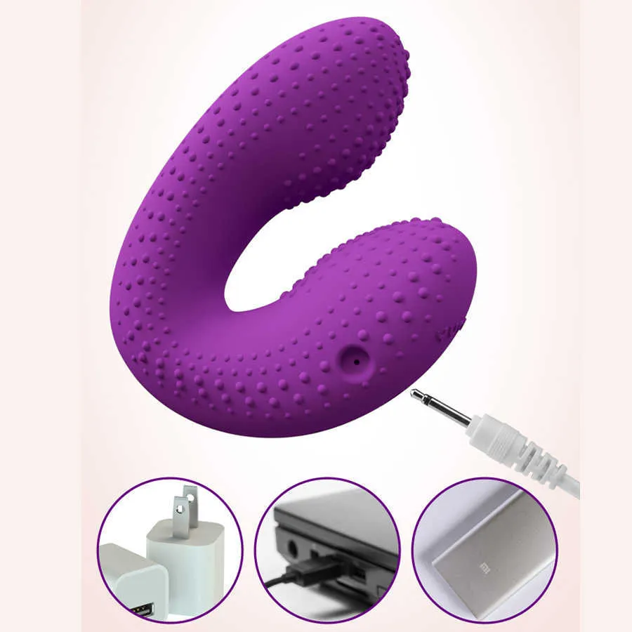 Vibrateur de contrôle sans fil U Type 10 vitesses jouets sexuels vibrants pour femme stimulateur clitoridien G Spot Massage femme masturbateur