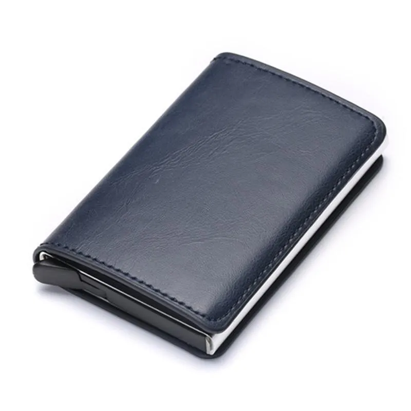 Wallet For Men And Women Business Card Holder PU Leather Purse Automatic S Short Wallets283s
