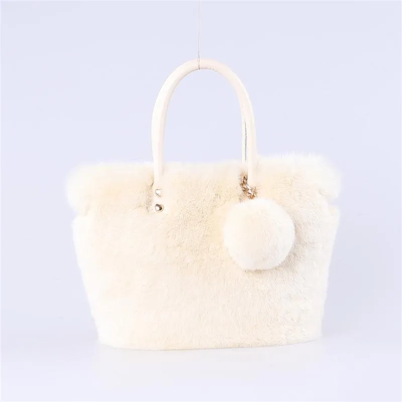 Taillezakken 2021 Brand Women Winter Echte Rex Raabit Fur Schoudertas Grote Tote Koppeling Pashandtas263m