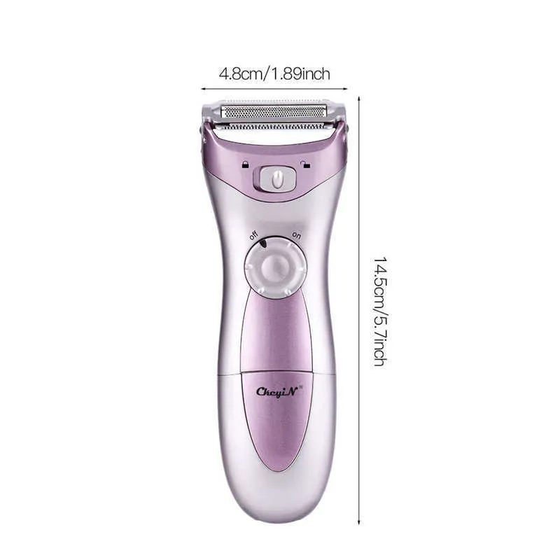 Battery Powered Lady Body Scraping Shaver Female Waterproof Razor Shaving Women Hair Leg Bikini Depilation Trimmer Depilatory P0817