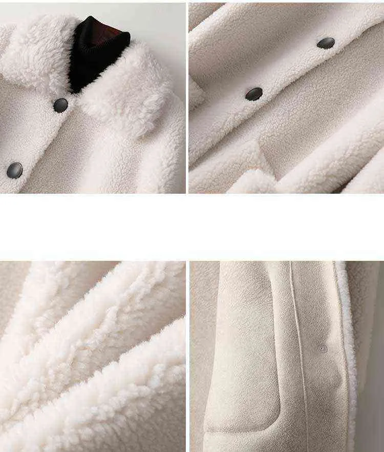 Winter Frauen Kaschmir Langen Mantel Elegante Wildleder Innen Pelzigen Wollmantel Mode Warmen Mantel Mit Tasche Casaco Feminino 211130