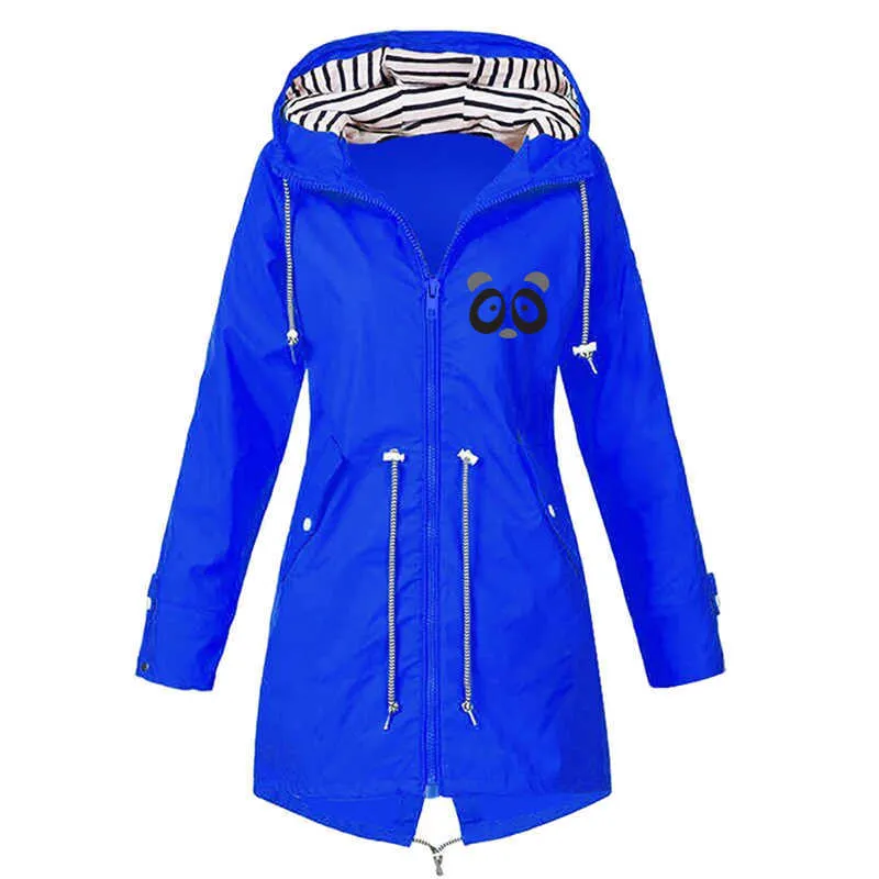 Bikinis Secret Autumn and winter zipper women's stormsuit outdoor hooded mountaineering jackett coat Panda S~5xl 211014