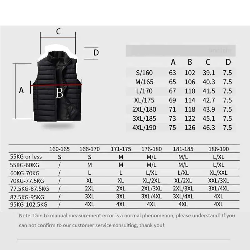 Aiwetin Mens Jacket Mouwloze Vest Winter Mode Mannelijke Katoenen Gewatteerde Jassen Mannen Standkraag Thicken Tilten Kleding 210923