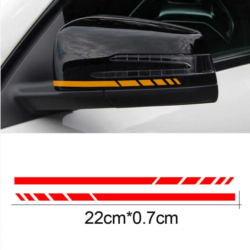 Car BACKE View Mirror Sticker Reflective Decal Vinyl Sticker Decal Stripe Sticker för en C E -klass W204 W2122541418