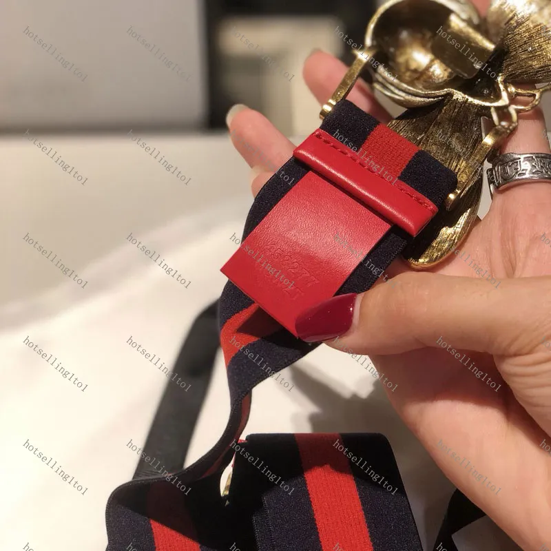 Hebilla de animales Cinturones de moda Cinturón elástico clásico para mujer Patrón de barra de color Vestido femenino Faja Diseñador Correa para mujer wai2342