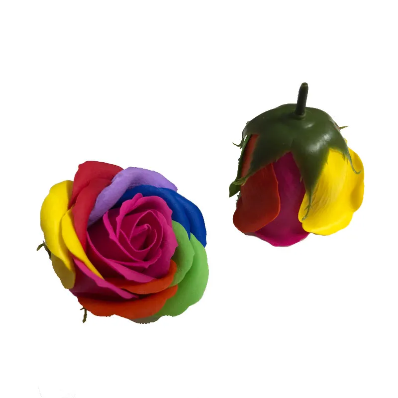 Colorful /Box Soap rose Flowers Gift Flower Artificial Rose Decor Ornament gifts for Valentine'S Day Holding DIY Florals