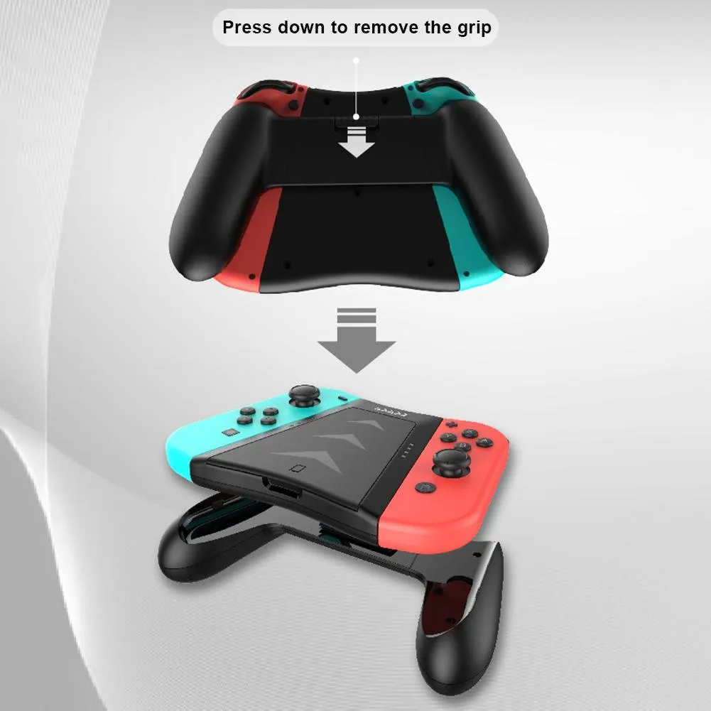 Controller di gioco 2 in 1 Maniglia Gamepad di ricarica con custodia carte Indicatore LED Impugnatura da gioco Joystick Nintendo Switch Joycon