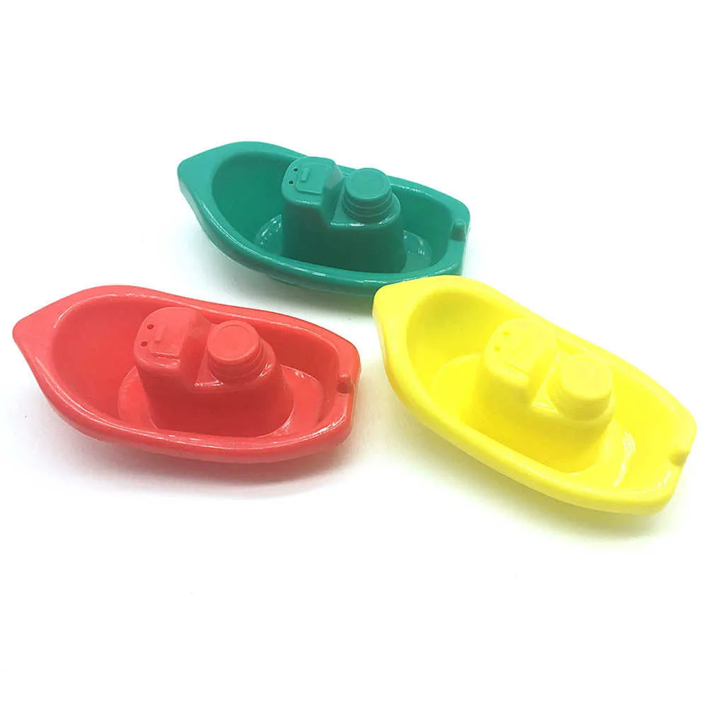 Babybadjespeelgoed 4 stuks Kinderen Kleine boten Speelgoed Plastic Leuk badspeelgoed Babycadeau Kinderbadje Drijvend schip Strandbotenspeelgoed voor kinderen H10154388938