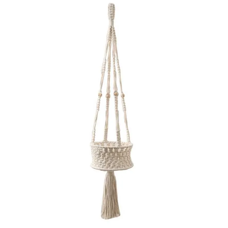 Cintre de plante en macramé, porte-pot de fleur fait à la main cintre de plante en macramé macramé tenture murale décoration de la maison 210922