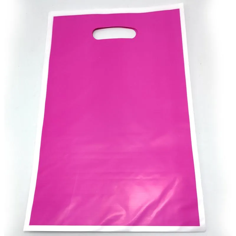 선물 랩 로트 베이비 샤워 파티 소녀 소년 선호하는 단색 플라스틱 전리품 가방 생일 장식 핑크색 녹색 보라색 gi249U