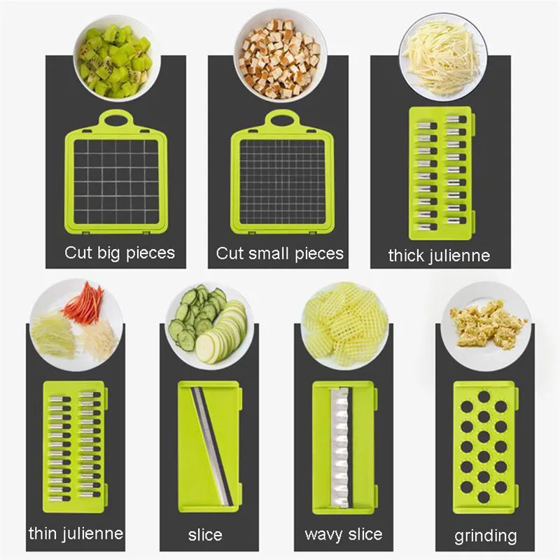 Mandoline Kitchen Accessories Multifunctional Vegetable Cutter Peeler Chopper Slicers Fruit Potato Peeler Carrot Grater Gadgets 210317