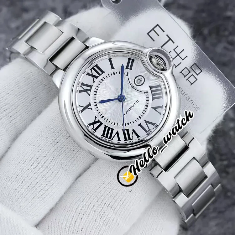 33mm V2 W2BB0002 W2BB0023 Orologi da donna alla moda Giappone NH05 NH06 Orologio da donna quadrante bianco con cinturino in acciaio oro 18 carati zaffiro Wr210H