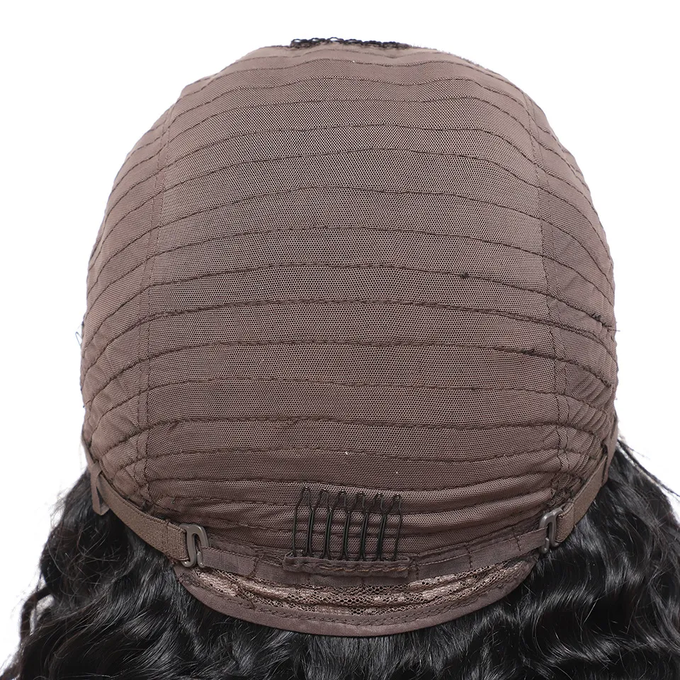 Parrucca piena del merletto dei capelli umani Yaki dritto T parte 13 * 4 Cap parrucche 1B 10 ~ 28 pollici Perruques De Cheveux Humains da DHL RQY4346