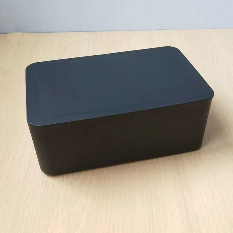 Natte Doekjes Dispenser Houder Case met deksel Zwart Stofdicht Tissue Opbergdoos voor Home Office Store 210818