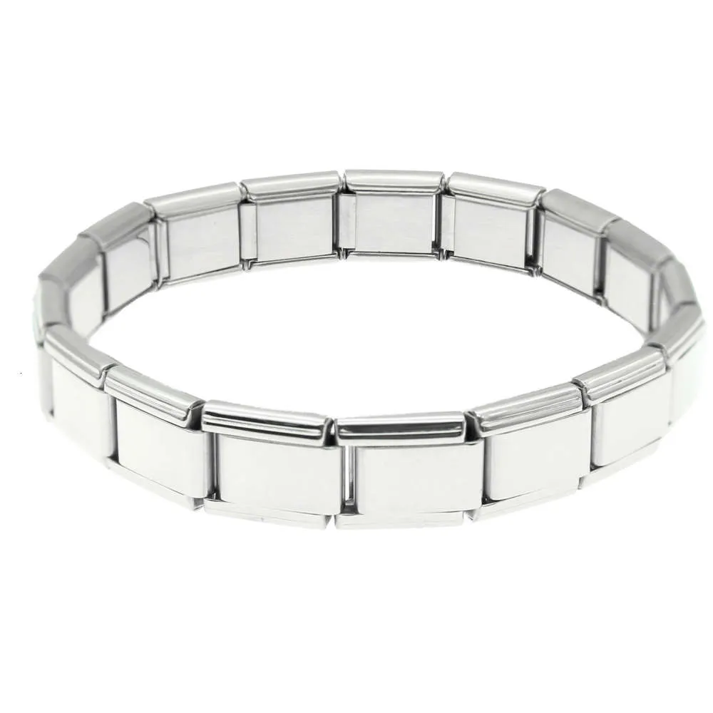 Bracciali modulari in acciaio inossidabile a maglie italiane 18 pezzi Bracciale con ciondoli italiani19158527500