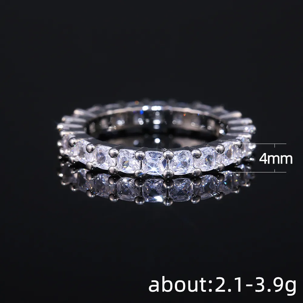 Fashion 925 Rings chapados plateados Anillo de fiesta de diseño simple de piedra para mujeres Joyas de boda de mujeres Regalo 6848896