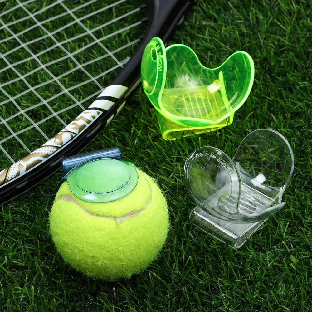 Neue ABS Transparent Professionelle Tennis Ball Clip Praktische Langlebige Kunststoff Training Sport Zubehör