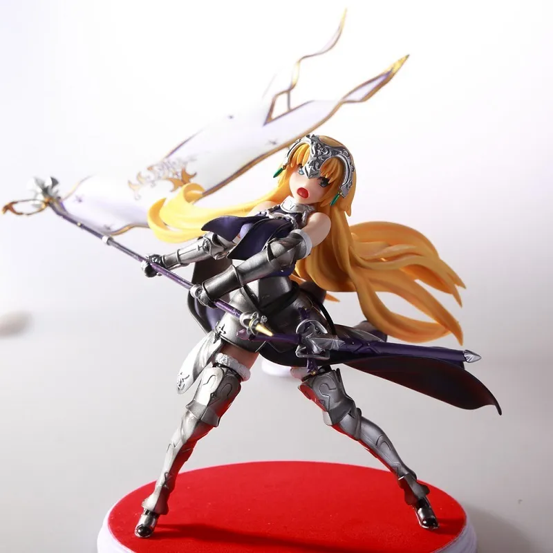 Fate Grand Order FGO Anime Waving Flag Ver Joan of Arc Ruler La Pucelle Jeanne d039Arc Action Figure Model Doll Toys X0503209c1899087
