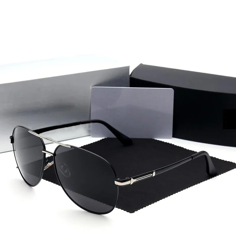Cubojue męskie okulary przeciwsłoneczne spolaryzowane marka 150 mm okulary słoneczne dla mężczyzny jazdy lotnictwem przeciwsłoneczne przeciwsłoneczne przeciwbólowe Polaroid219l