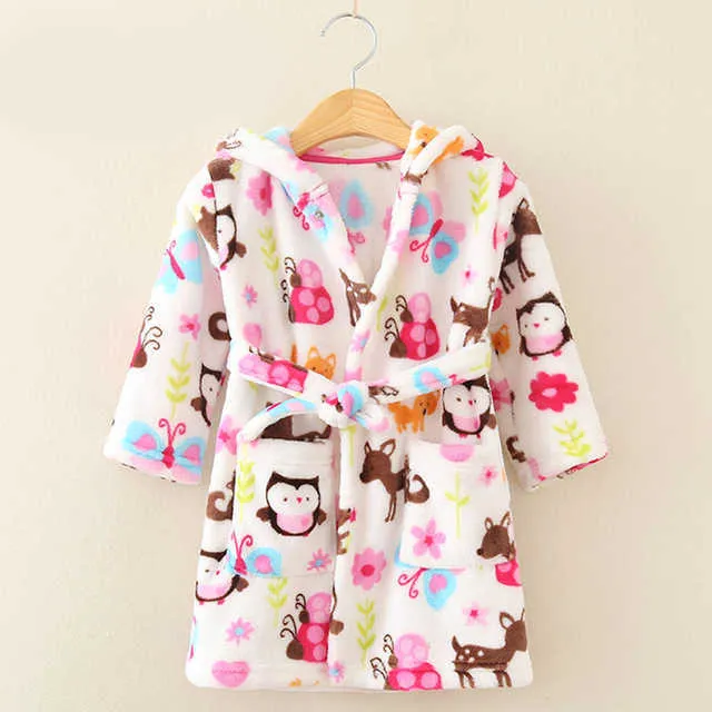 Baby Girls Kläder Pyjamas För Barnkläder Sleepwear Bathrock Mäns Badrockar Barn 210528