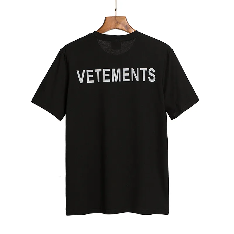 Casual Print T-shirts Logo Hommes Femmes 3M Réfléchissant Bonne Qualité Streetwear Tee Tops
