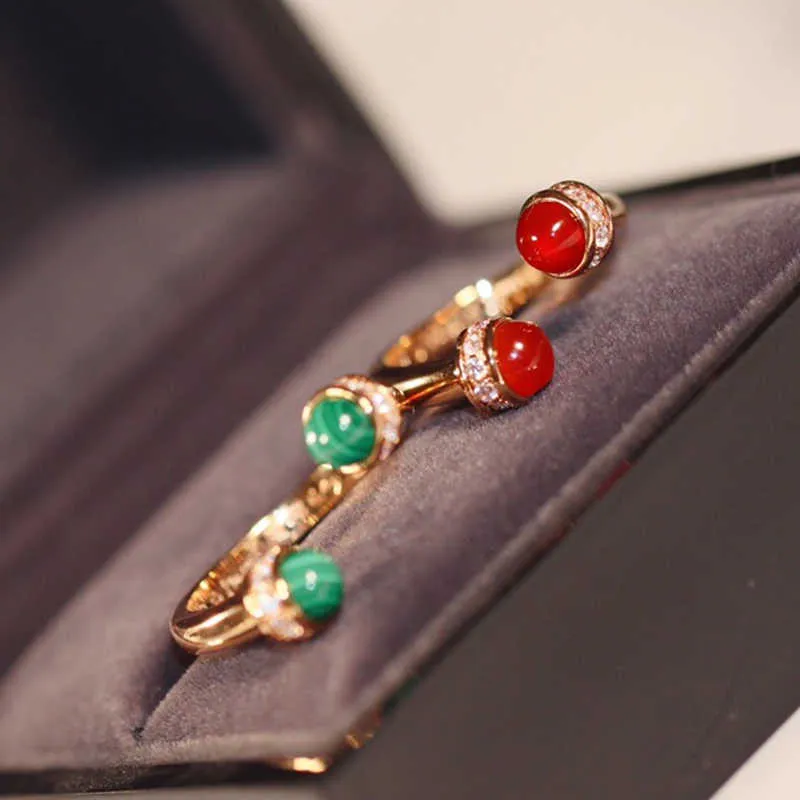 Brand de qualité supérieure Pure 925 Bijoux en argent sterling anneaux de qualité supérieurs anneaux de pierre colorée