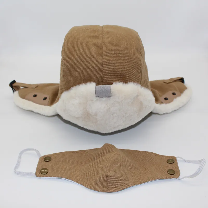 男性のトラッパー帽子冬の屋外スポーツウォームキャップ高品質のソリッドカラープリントパターン女性hat2756