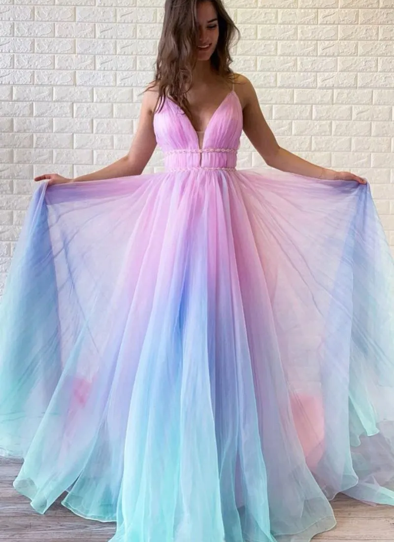 Long Mermaid Prom -klänningar 2021 Ny Sequined Deep V -hals svep Strain Illusion Strap Formell Afton Dress Party Gowns Custom Made P2762