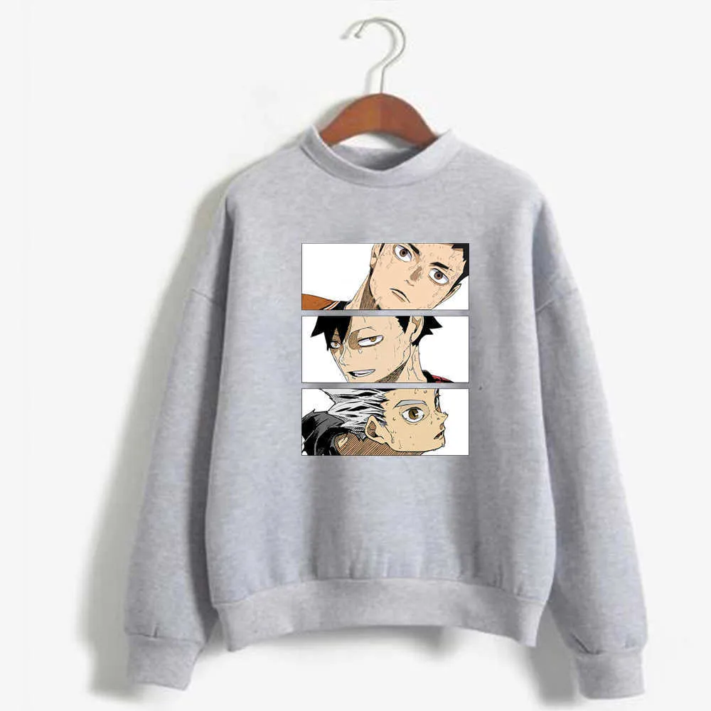 Haikyuu Sweatshirt Sportswear Anime Style Unisex Sweatshirt Herbst Kleidung Sweatshirt Y0803