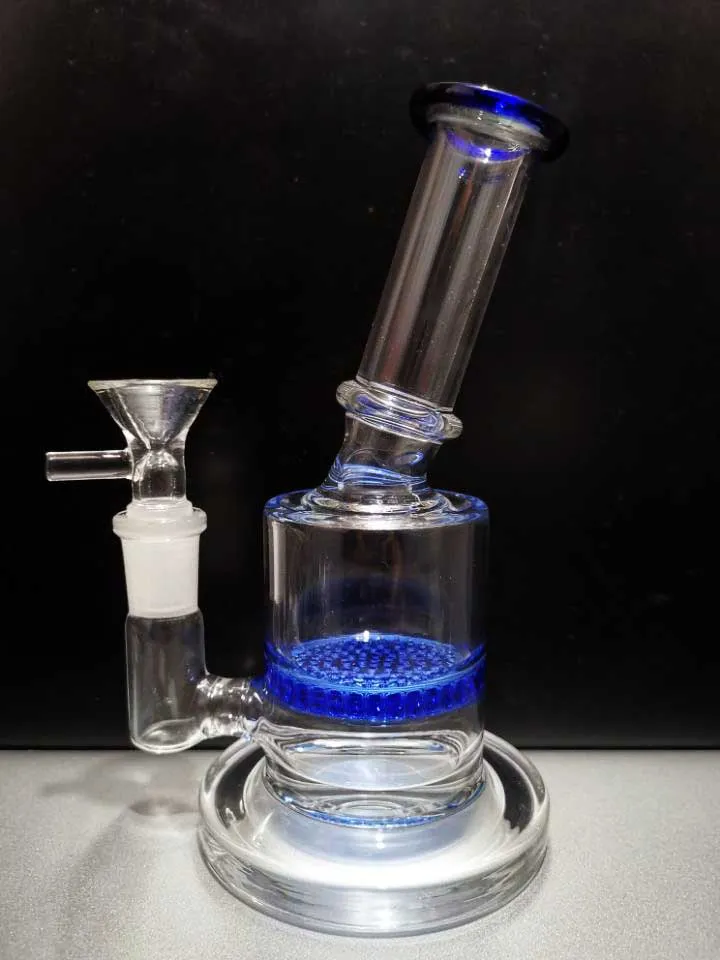 bong! Hot Sell Glass Bongs Honeycomb Perc Dab Wax Oil Domeless Dry Herb Vaporizer Water Pipe Mini Oil Burner Sestshop