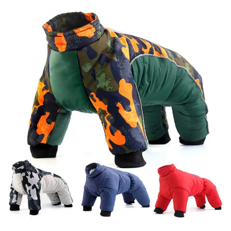 Cappotti invernali cani abiti caldi abiti da cucciolo piccolo bulldog francesi animali domestici abiti impermeabili xxl giacche da pet snowsuit 211007