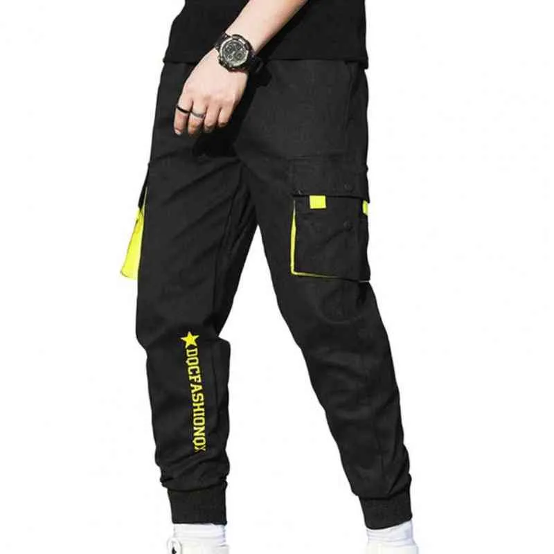 Pantalon chaud décontracté respirant élastique cheville pantalon Hip Hop pour hommes H1223