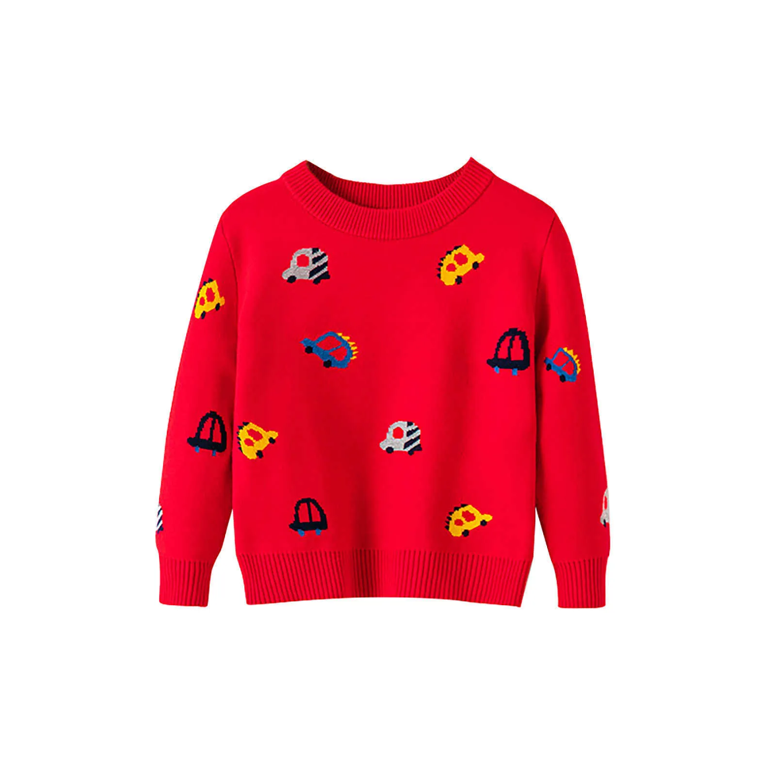 Toddler Youth Teen Boys Girls Christmas Cartoon Knit Print Sweater Knitwear New 2021 Baby Sweater For Girl Cartoon print Y1024