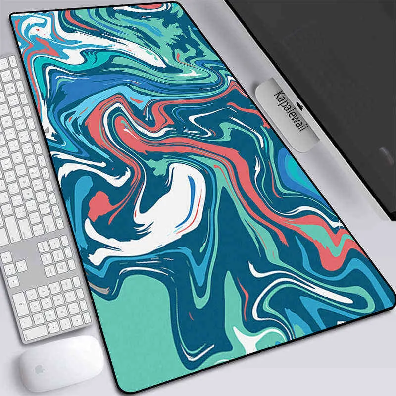 Strata Liquid Gaming Mouse Pad Mousepad Gamer Desk Mat XXL Keyboard Large Carpet Computer Surface For Accessories Ped Mauspad G2207417285