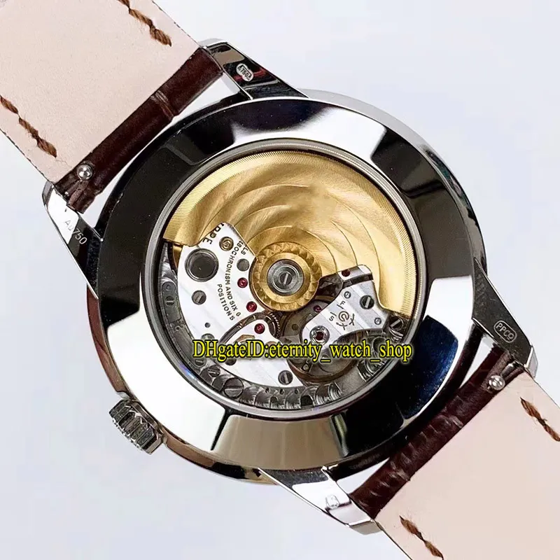 2023 GRF gr5320 324SQ A324 Reloj automático para hombre Fase lunar Calendario perpetuo Esfera color crema Caja de acero inoxidable Correa de cuero de 40 mm S157O