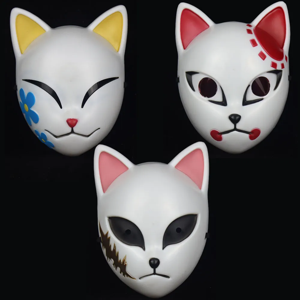 Японский аниме косплей с Хэллоуин демон слайер кимецу нет яйба маска Kamado Tanjirou Sabito косплей партии реквизит