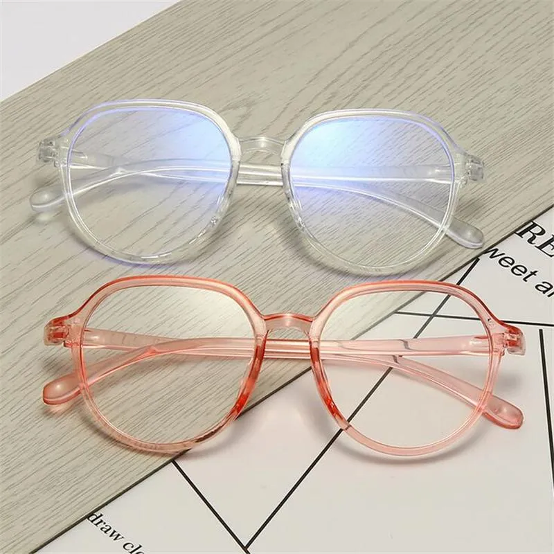 -100 -150 à -600 mignon myopes ovales lunettes étudiante de mode moins degré dioptère spectacles noirs rose