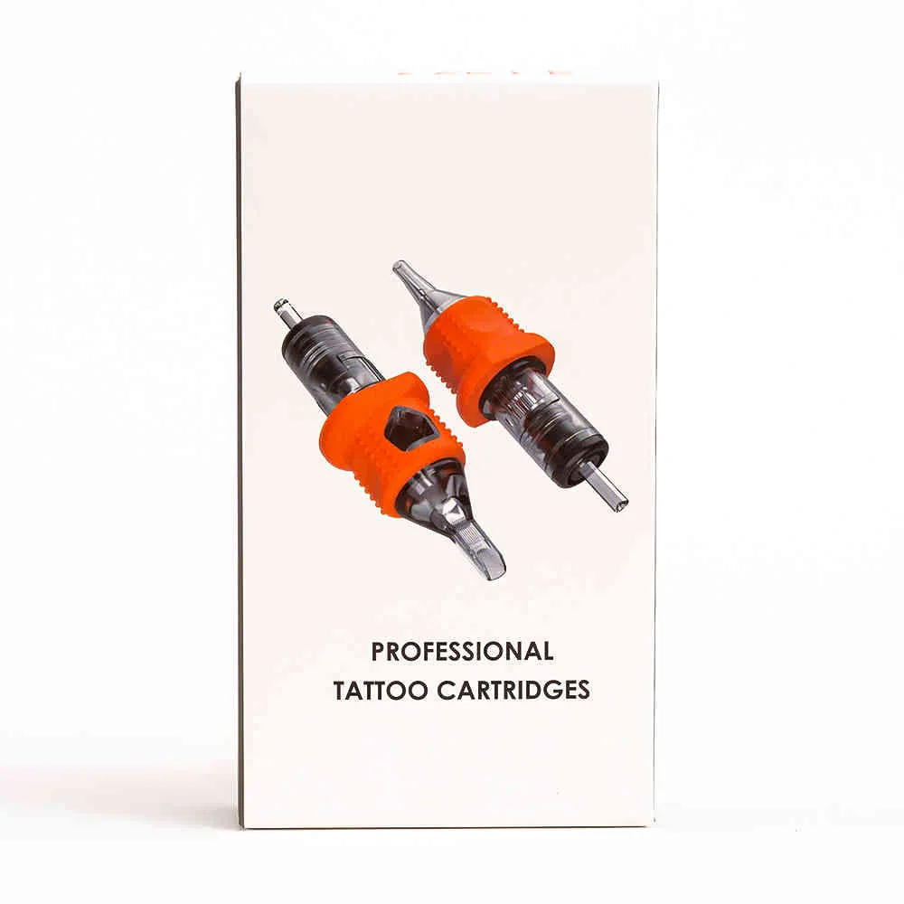 EZ INKIN Silicone Tattoo Cartridge Needles RL RS MC M1 Tattoo Needles Safety Membrane for Tattoo Cartridge Machines /Box 210323