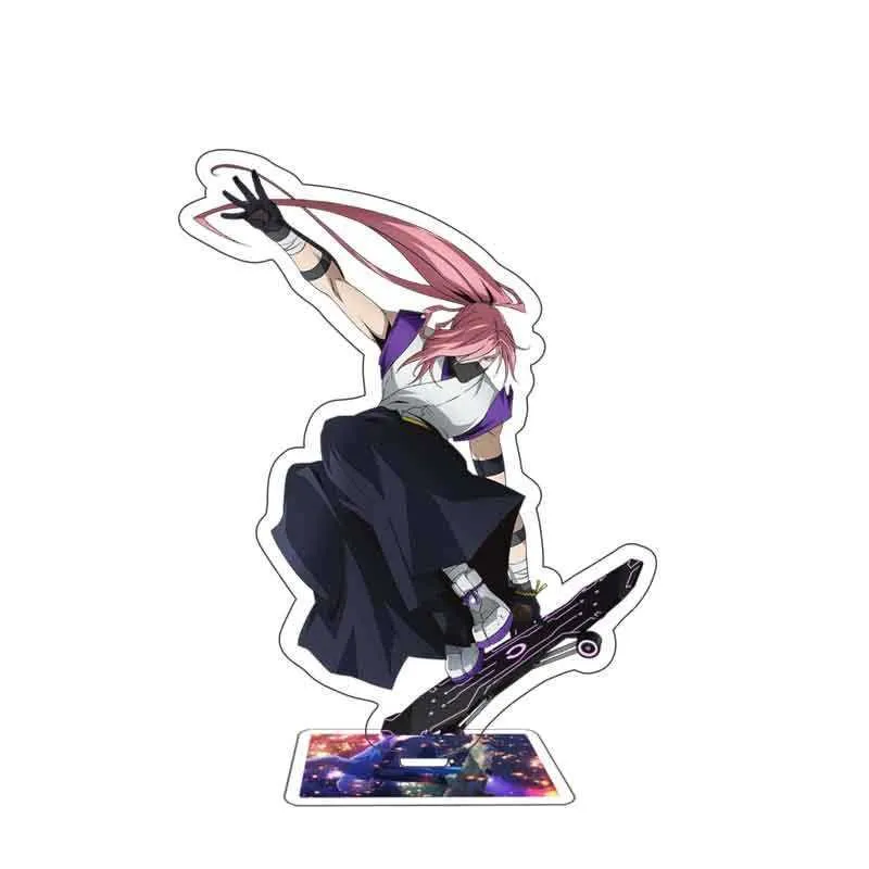 2021 Hot Anime SK8 the Infinity Figure Cosplay Reki Snow Miya Cheery Blossom Acrilico Stand Modello Desktop Portachiavi Ciondolo Regalo G1019