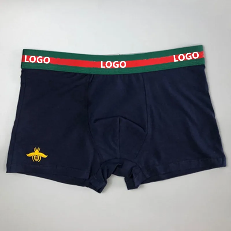 Mannen Brief Afdrukken Merk Onderbroek Mode Casual Sexy Ondergoed Boxershorts Ontwerpers Zachte Ademende Katoenen Slipje 3 stks Met Dozen