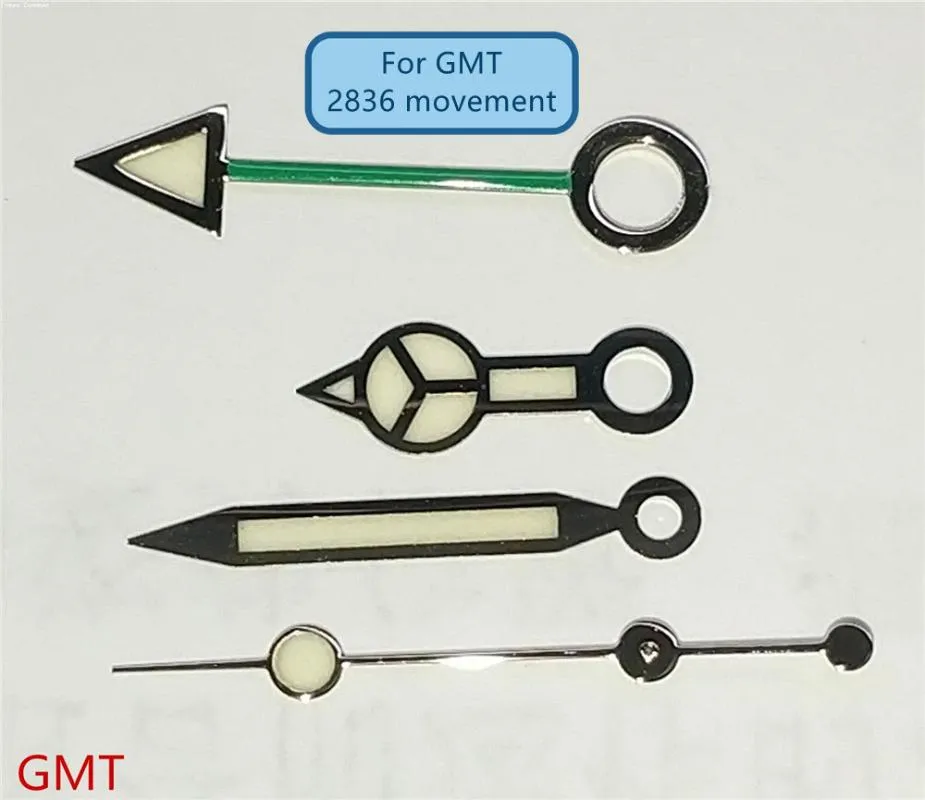 Kits de ferramentas de reparo, mãos de relógio para gmt fit eta 2836 2824 movimento mingzhu 40mm caixa automática287s