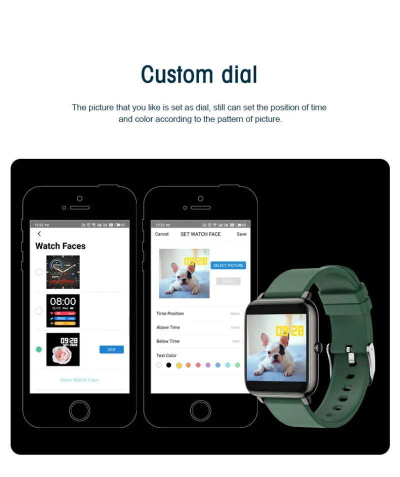 P22 Bluetooth Calls Smart Watch Men Women Waterproof Smartwatch Player For  Android  Xiaomi