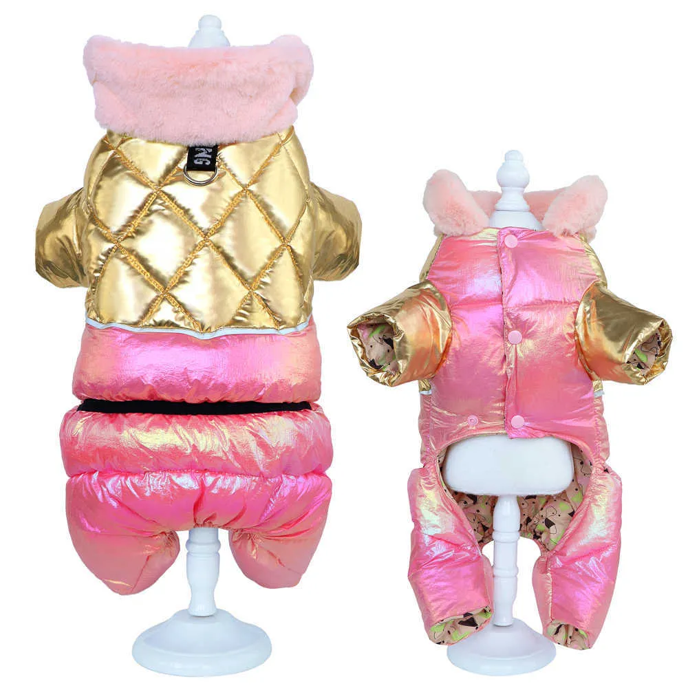 Dikke kleding voor kleine grote honden winter warm huisdier puppy hond jas waterdichte hond jas jumpsuit chihuahua yorkie bulldog outfit 211013