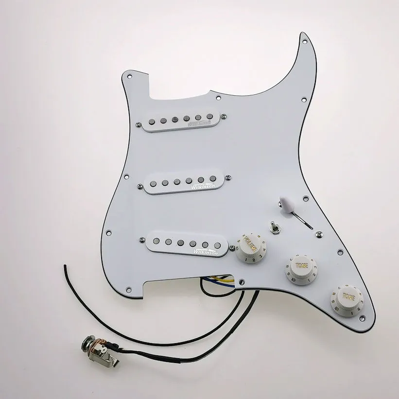 Electric Guitar Pickups WVS 60's Alnico5 SSS Single Coil 7-Way type fully loaded pickguard