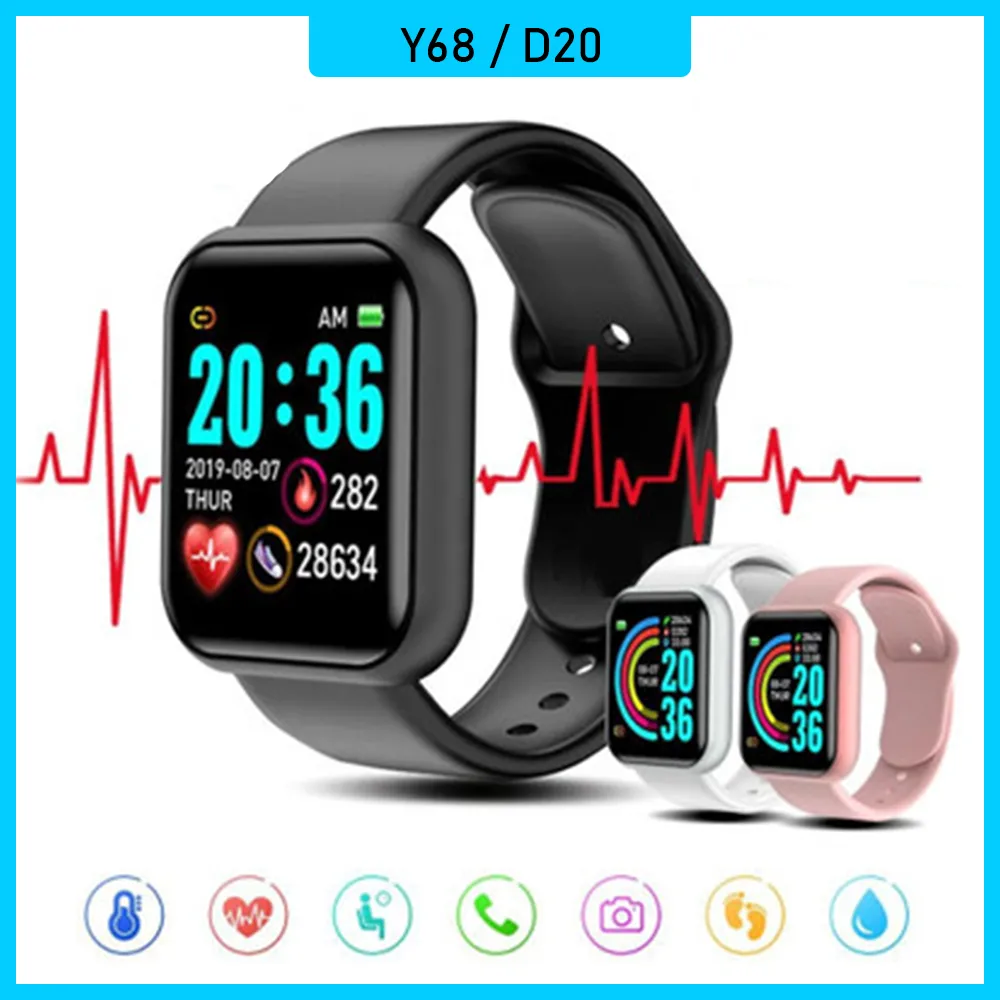 116Plus Smart Horloge Mannen Vrouwen Fitness Tracker Hartslag Bloeddrukmeter Sport Waterdichte Smartwatch Voor Android IOS7833981