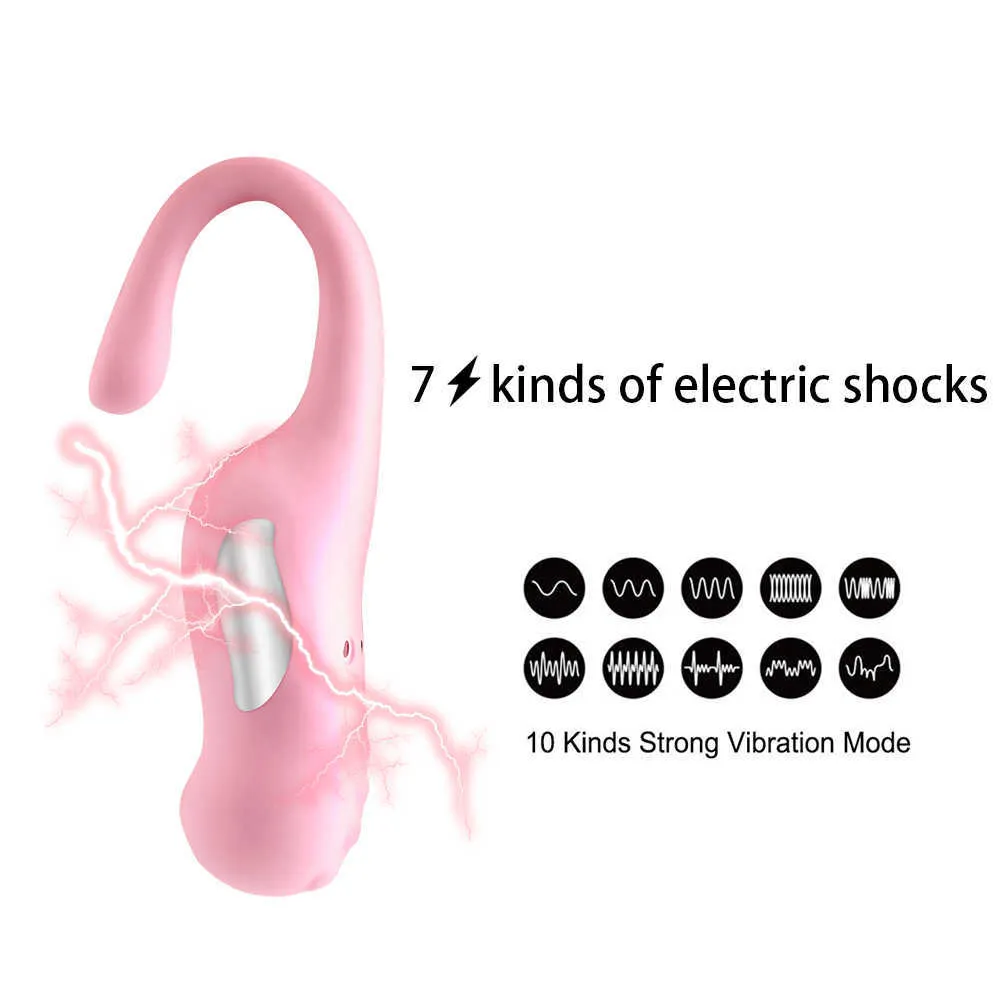 Ikoky 7 Speeds Electric Shock Vibrator Sex Zabawki Dla Kobiety Clitoris Stymulator G-Spot Orgasm Pilot Pilot Scal Egg Sex Shop P0816