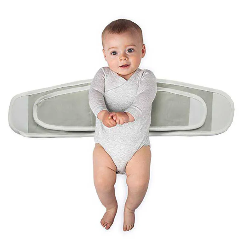 Enkel Baby Swaddling Born Belly Protector med sovsäck Anti-Shock Bomull Elastisk Justerbar Four Seasons 211025