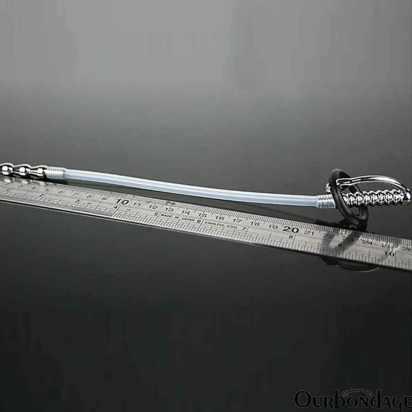 NXY Sex Adult toy Ourbondage Stainless Steel Rubber Pipe Snake Shape Urethral Catheter Chastity Insert Dilator_voghion.com