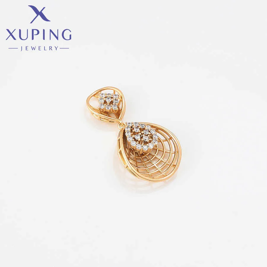 Biżuteria Xuping New Arrival Gold Color Charm Biżuteria Zestaw Kobiety Dziewczyna Party Prezent A00304049 H1022